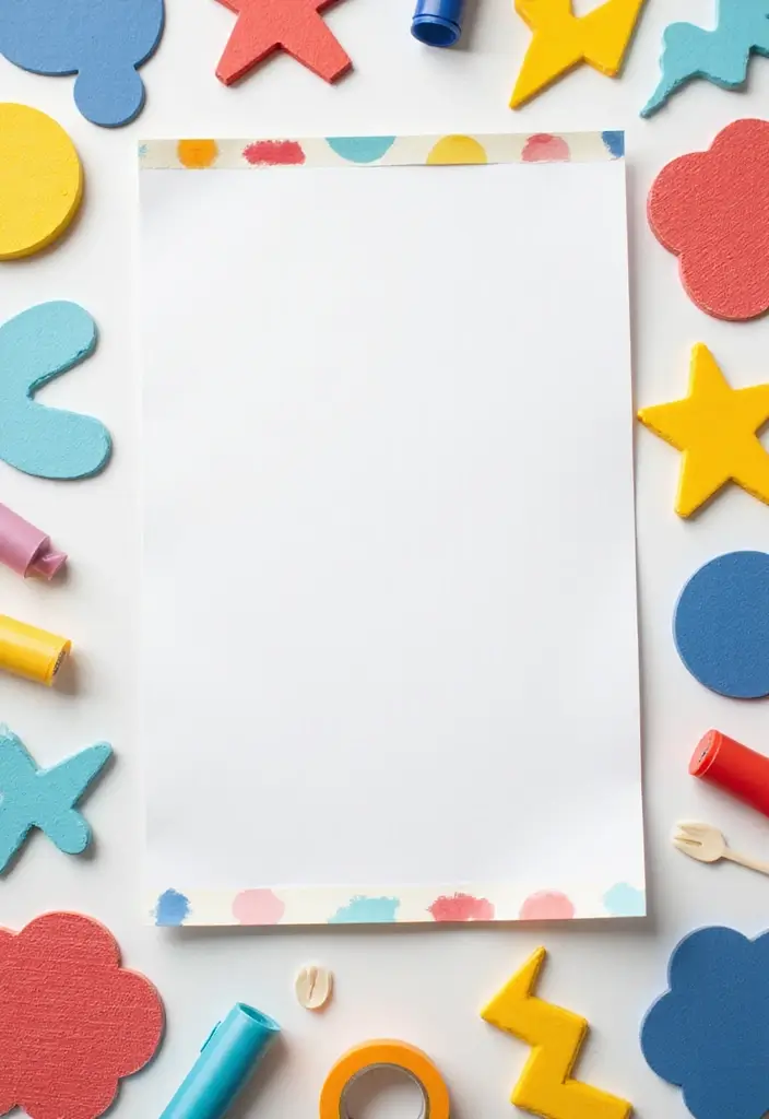 26 Whiteboard Decoration Ideas That Make Notes Fun and Colorful - 4. Fun Shapes and Borders