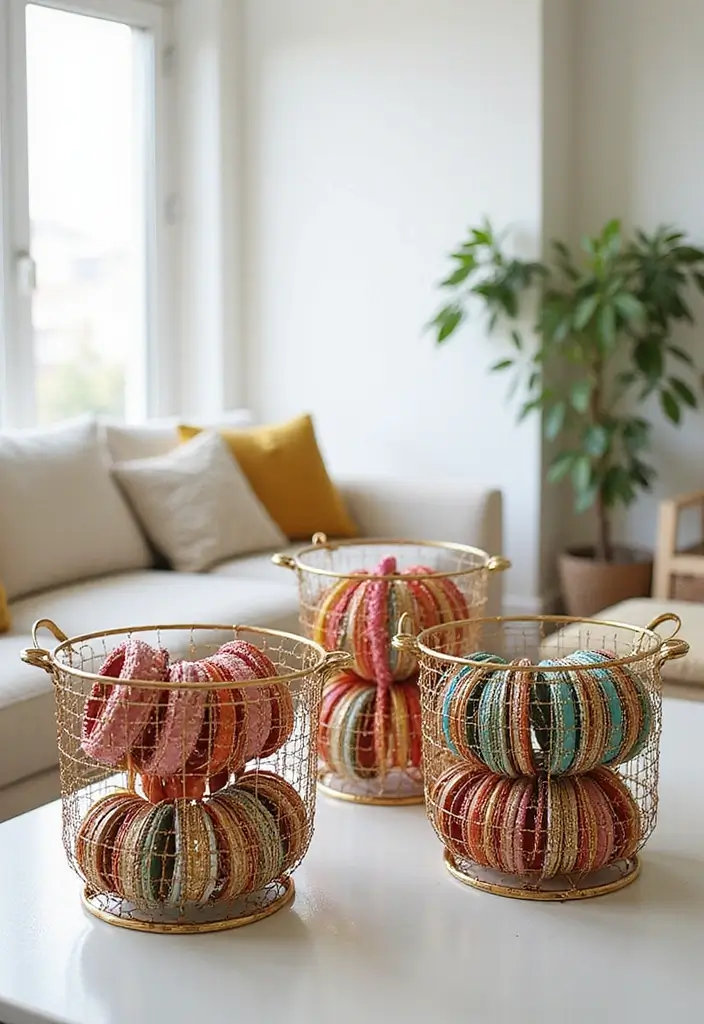 27 Bangle Decoration Ideas At Home That Make Jewelry Pop and Stylish - 20. Wire Basket Organizers
