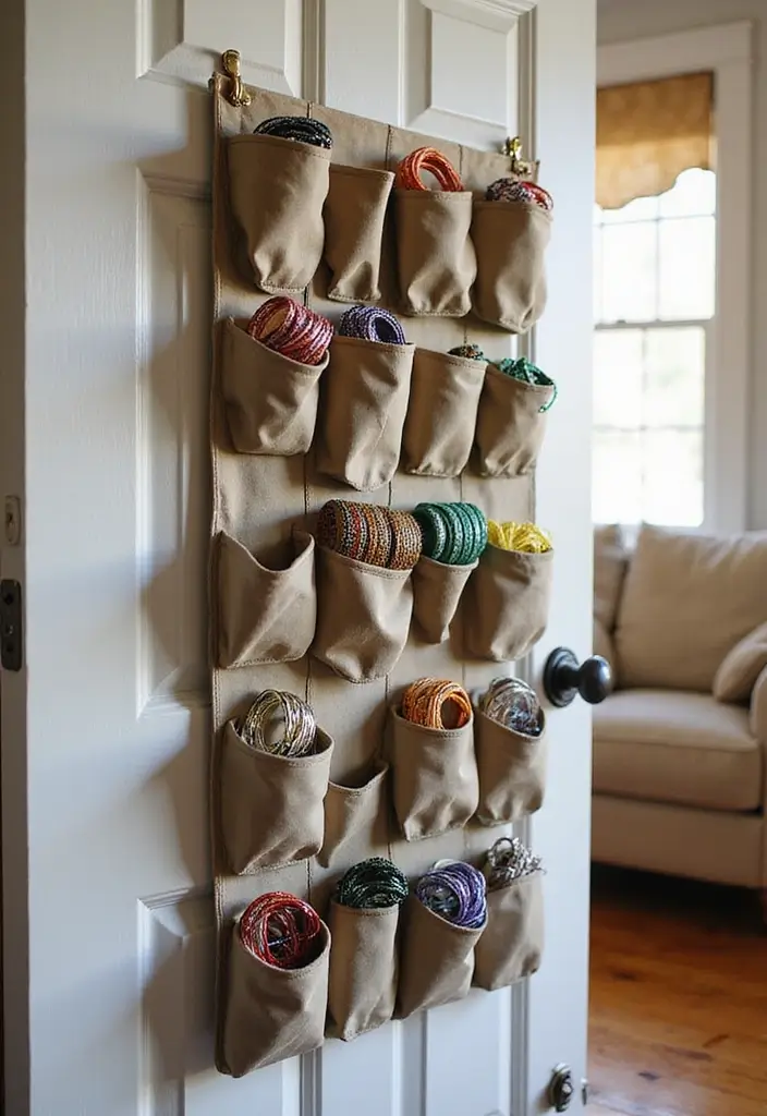 27 Bangle Decoration Ideas At Home That Make Jewelry Pop and Stylish - 25. Upcycled Shoe Organizer