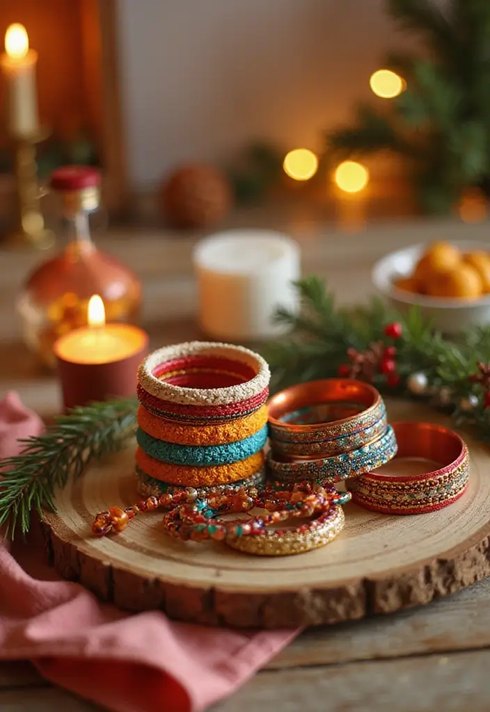 27 Bangle Decoration Ideas At Home That Make Jewelry Pop and Stylish - 27. Seasonal Decor Integration