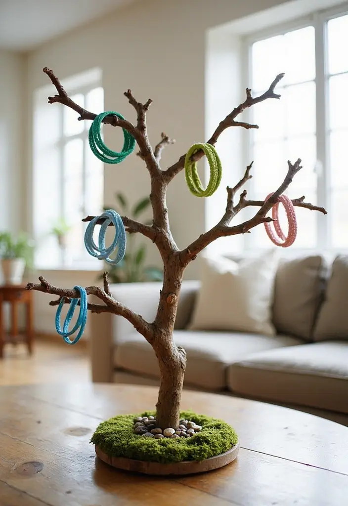 27 Bangle Decoration Ideas At Home That Make Jewelry Pop and Stylish - 3. DIY Bangle Tree Holder