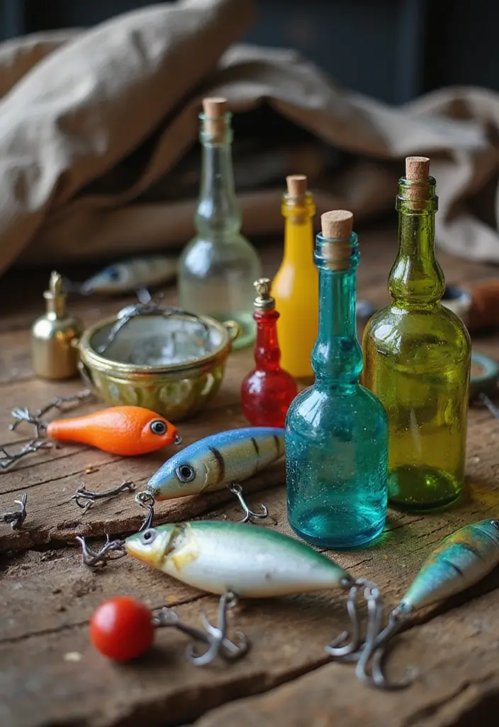 27 Bottle Craft Ideas That Upcycle Bottles Into Beautiful Projects 50 27 Bottle Craft Ideas That Upcycle Bottles Into Beautiful Projects - 10. Glass Bottle Fishing Lures