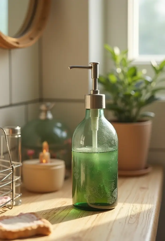 27 Bottle Craft Ideas That Upcycle Bottles Into Beautiful Projects 107 27 Bottle Craft Ideas That Upcycle Bottles Into Beautiful Projects - 19. Upcycled Bottle Soap Dispenser