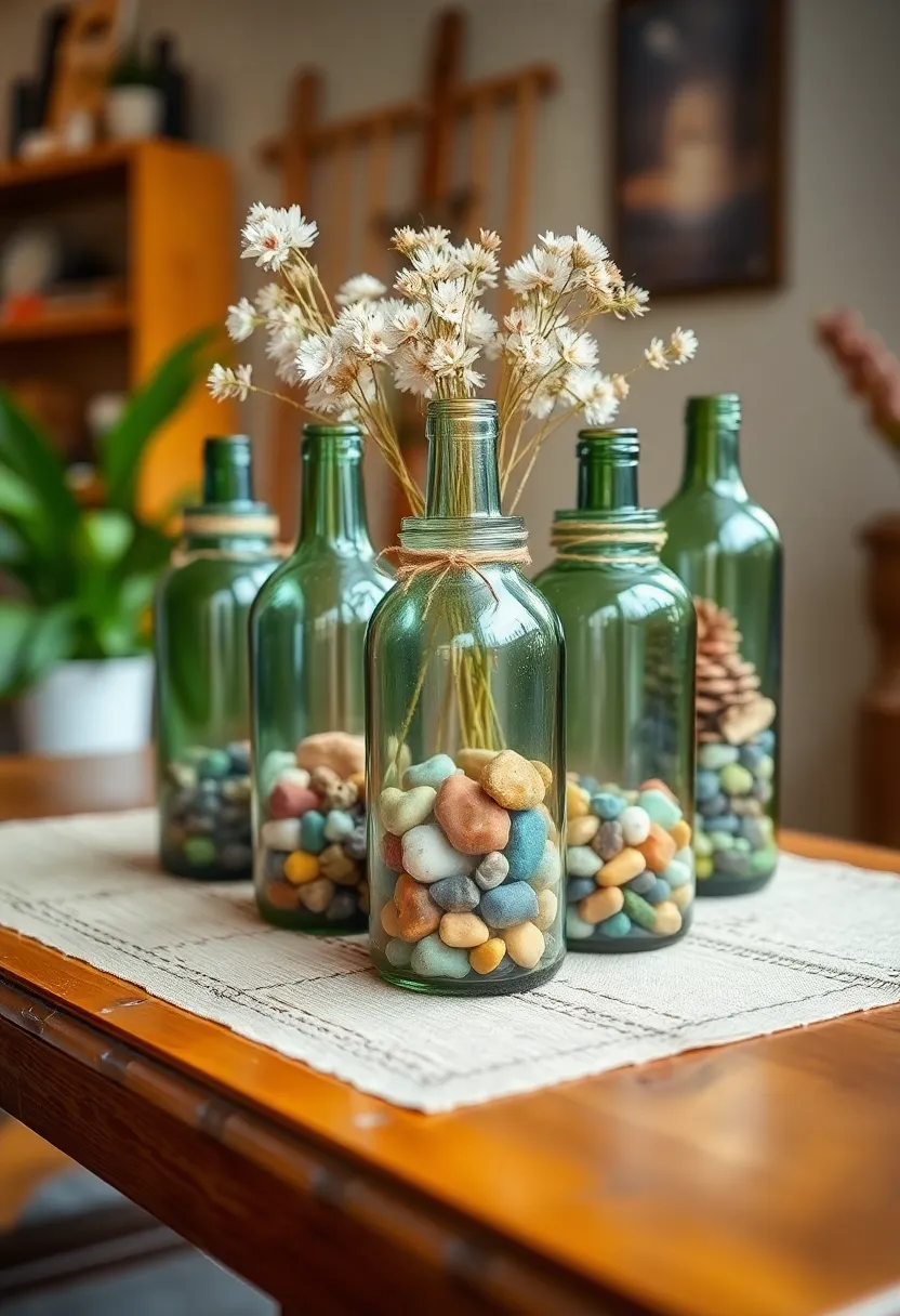 27 Bottle Craft Ideas That Upcycle Bottles Into Beautiful Projects 163 27 Bottle Craft Ideas That Upcycle Bottles Into Beautiful Projects - 27. Upcycled Bottle Art Jars