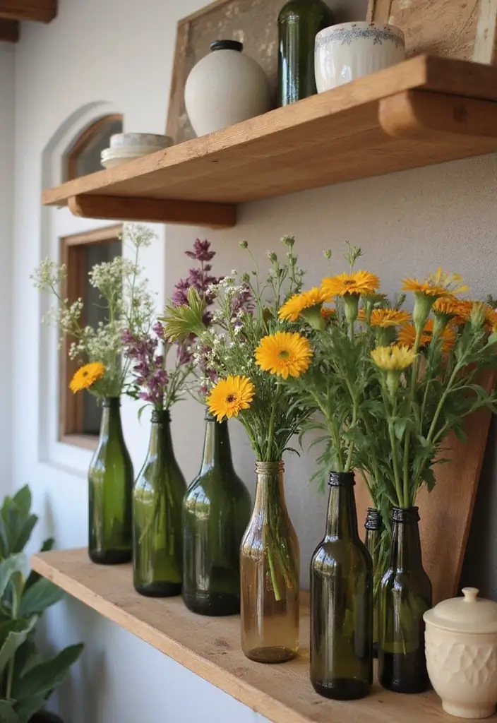 27 Bottle Craft Ideas That Upcycle Bottles Into Beautiful Projects 35 27 Bottle Craft Ideas That Upcycle Bottles Into Beautiful Projects - 7. Upcycled Bottle Vases