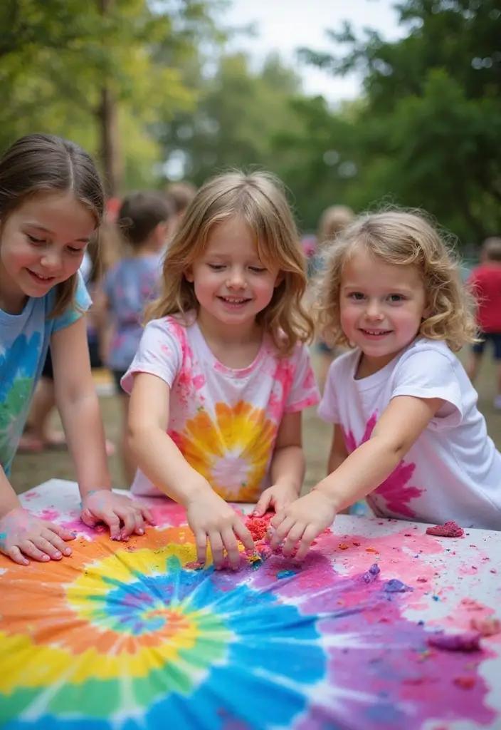27 Camp Craft Ideas That Keep Kids Entertained Outdoors - 10. DIY Tie-Dye T-Shirts