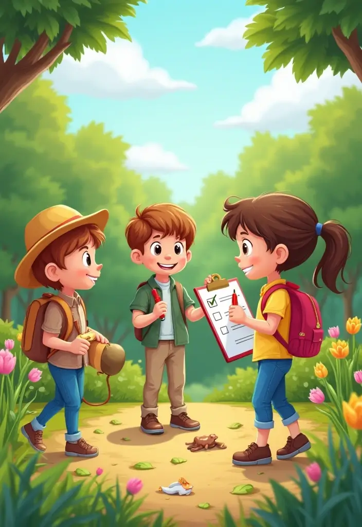 27 Camp Craft Ideas That Keep Kids Entertained Outdoors - 11. Nature Scavenger Hunt