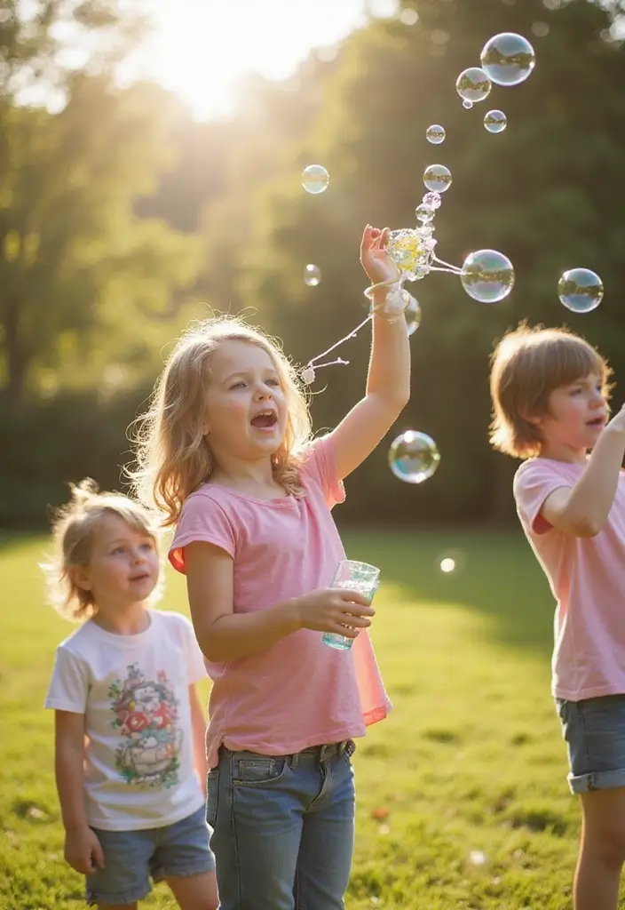 27 Camp Craft Ideas That Keep Kids Entertained Outdoors - 14. Bubble Blowers