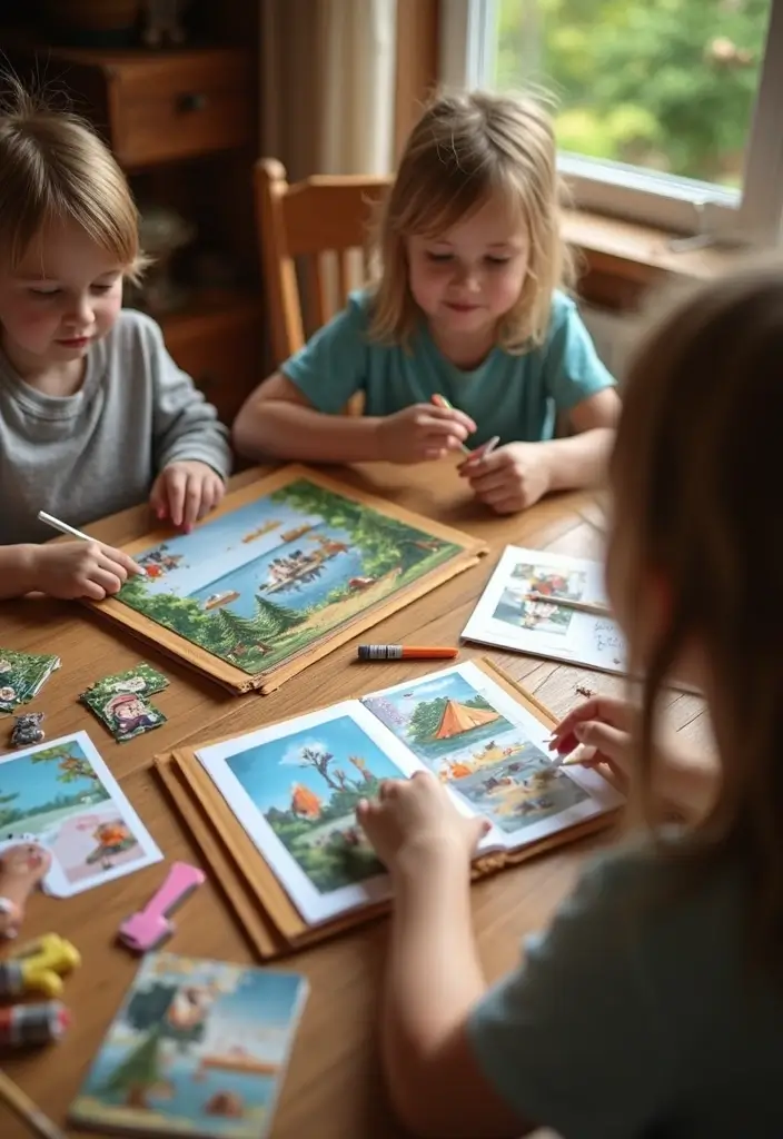 27 Camp Craft Ideas That Keep Kids Entertained Outdoors - 15. Camping-themed Scrapbooks