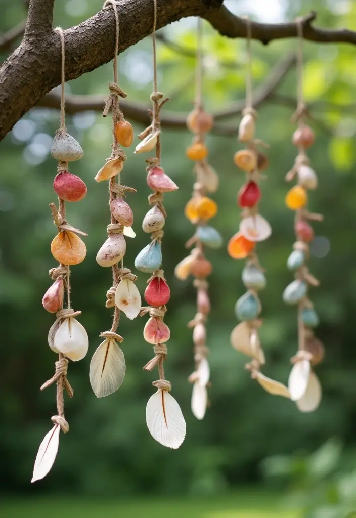 27 Camp Craft Ideas That Keep Kids Entertained Outdoors - 8. DIY Wind Chimes