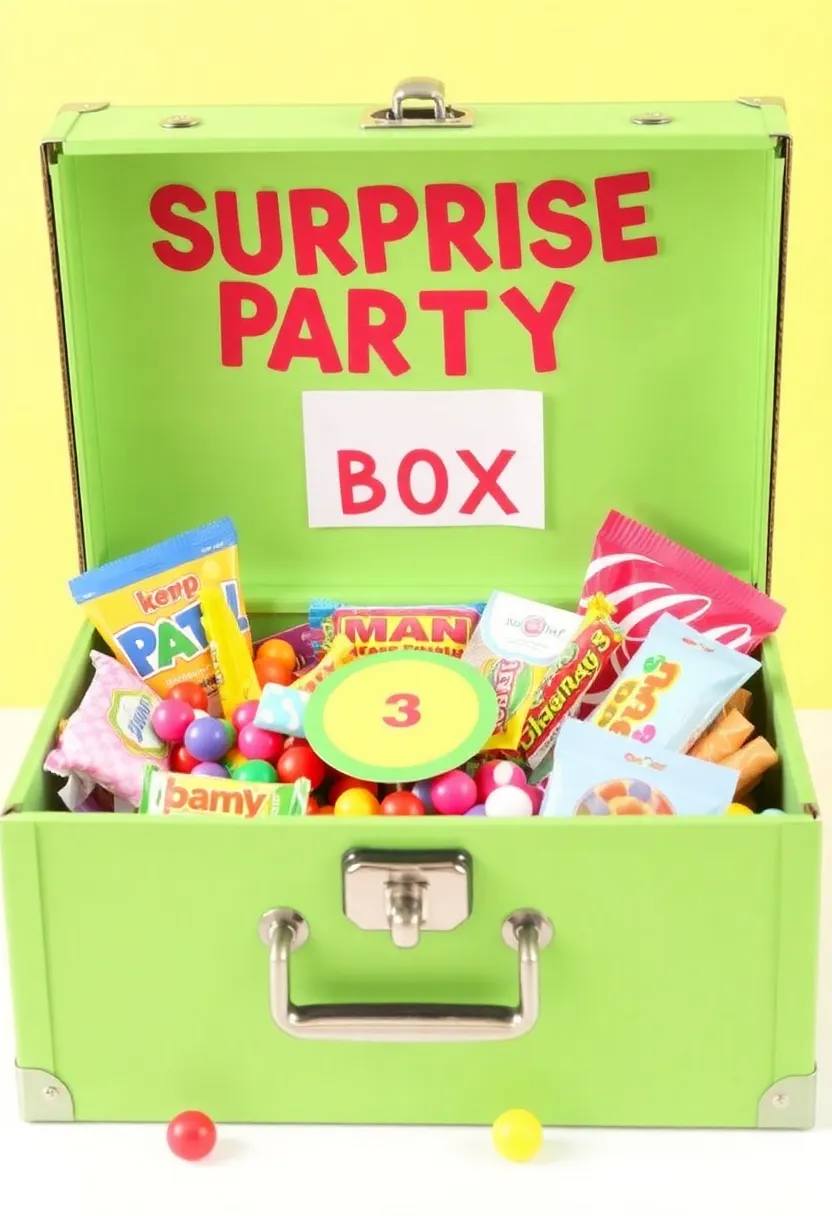 27 Candy Tackle Box Ideas That Make Treats Fun and Organized - 15. Sweet Surprise Party Box