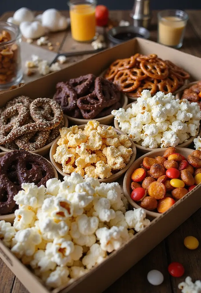 27 Candy Tackle Box Ideas That Make Treats Fun and Organized - 2. Classic Movie Night Treats