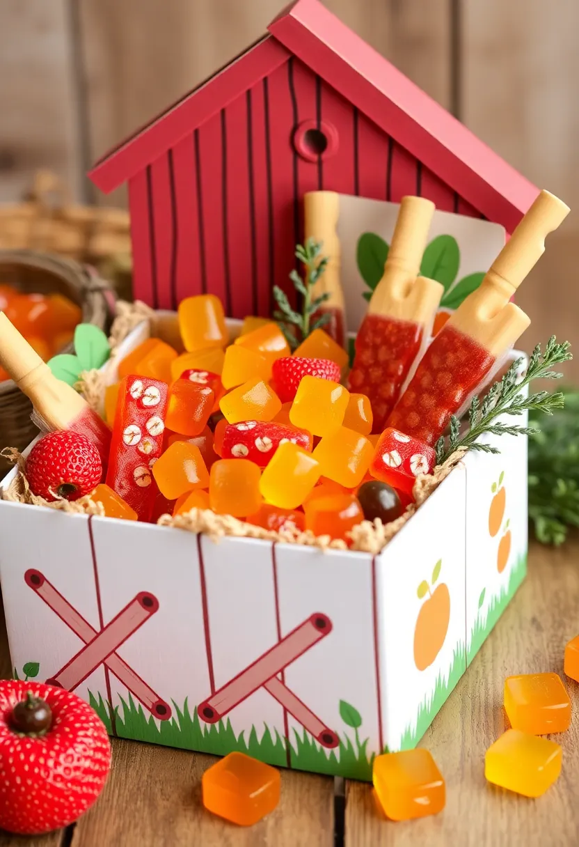 27 Candy Tackle Box Ideas That Make Treats Fun and Organized - 22. Farm Fresh Treats