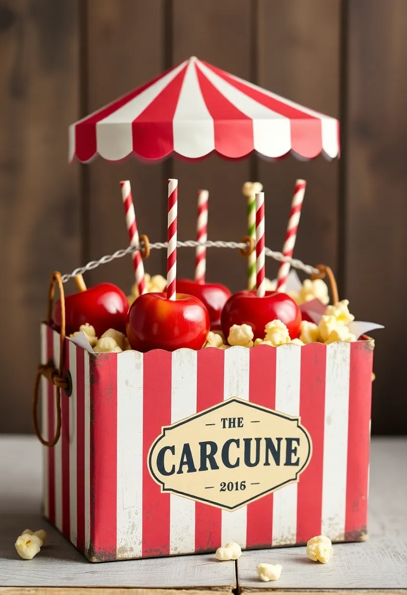 27 Candy Tackle Box Ideas That Make Treats Fun and Organized - 26. Vintage Circus Treats