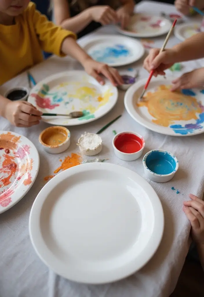 27 Charger Painting Ideas That Add Fun Style and Creativity - 15. Community Art Project