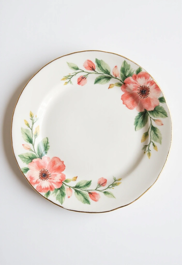 27 Charger Painting Ideas That Add Fun Style and Creativity - 2. Nature's Wonders