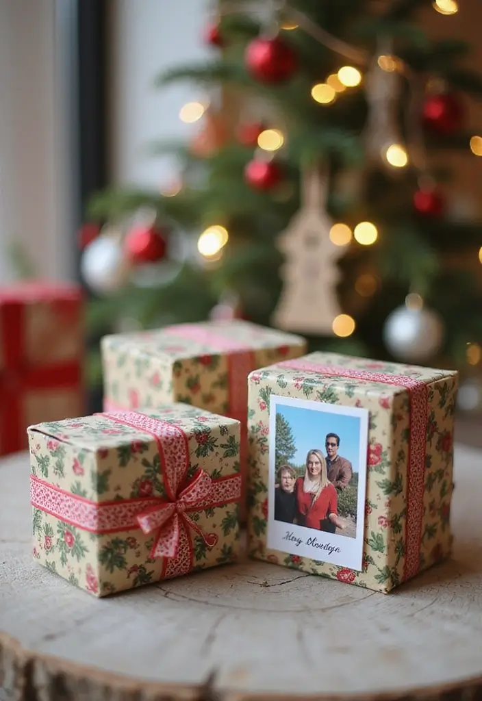 27 Christmas Photo Box Ideas That Display Holiday Memories - 7. Mini Scrapbook Boxes