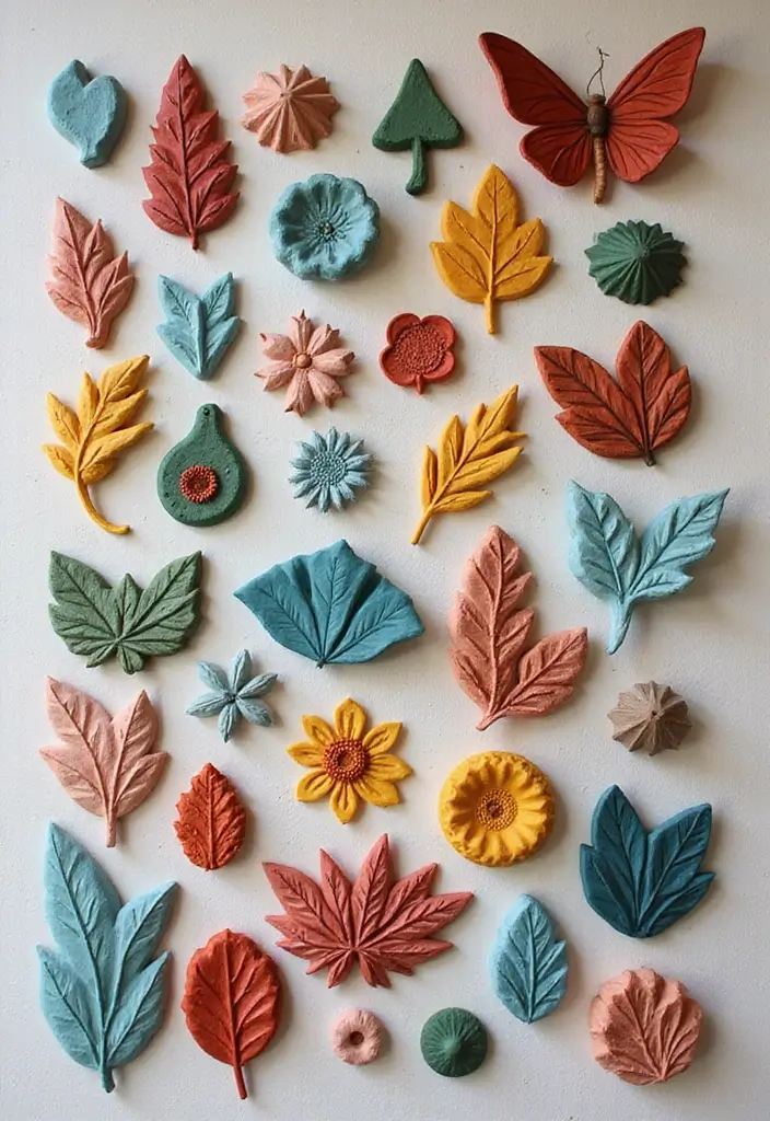 27 Clay Decoration Ideas That Inspire Crafting Fun and Creativity - 1. Handmade Clay Wall Art