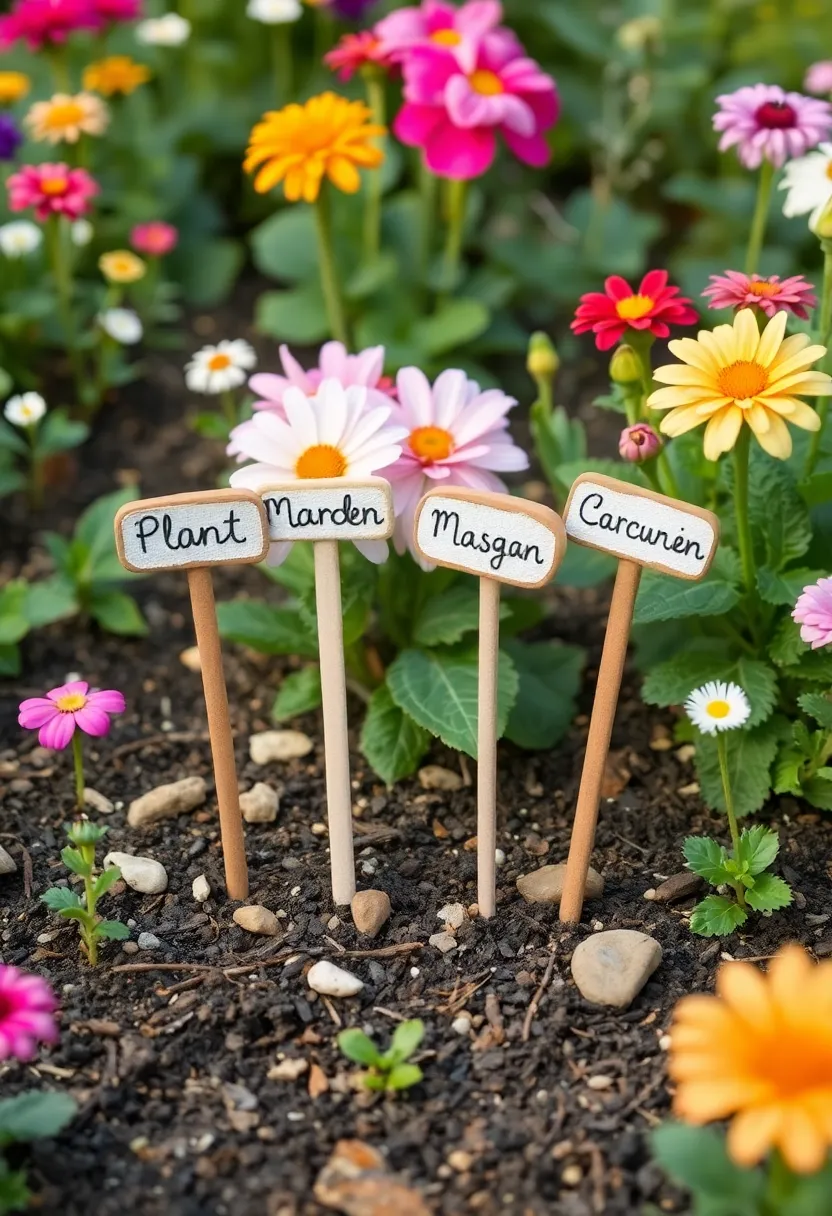 27 Clay Decoration Ideas That Inspire Crafting Fun and Creativity - 20. Clay Garden Markers