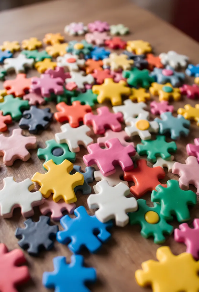 27 Clay Decoration Ideas That Inspire Crafting Fun and Creativity - 26. Clay Puzzle Pieces