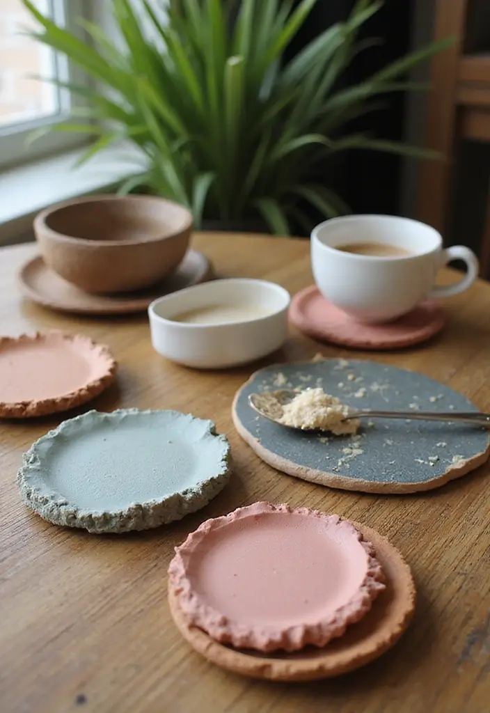 27 Clay Decoration Ideas That Inspire Crafting Fun and Creativity - 3. Clay Coasters