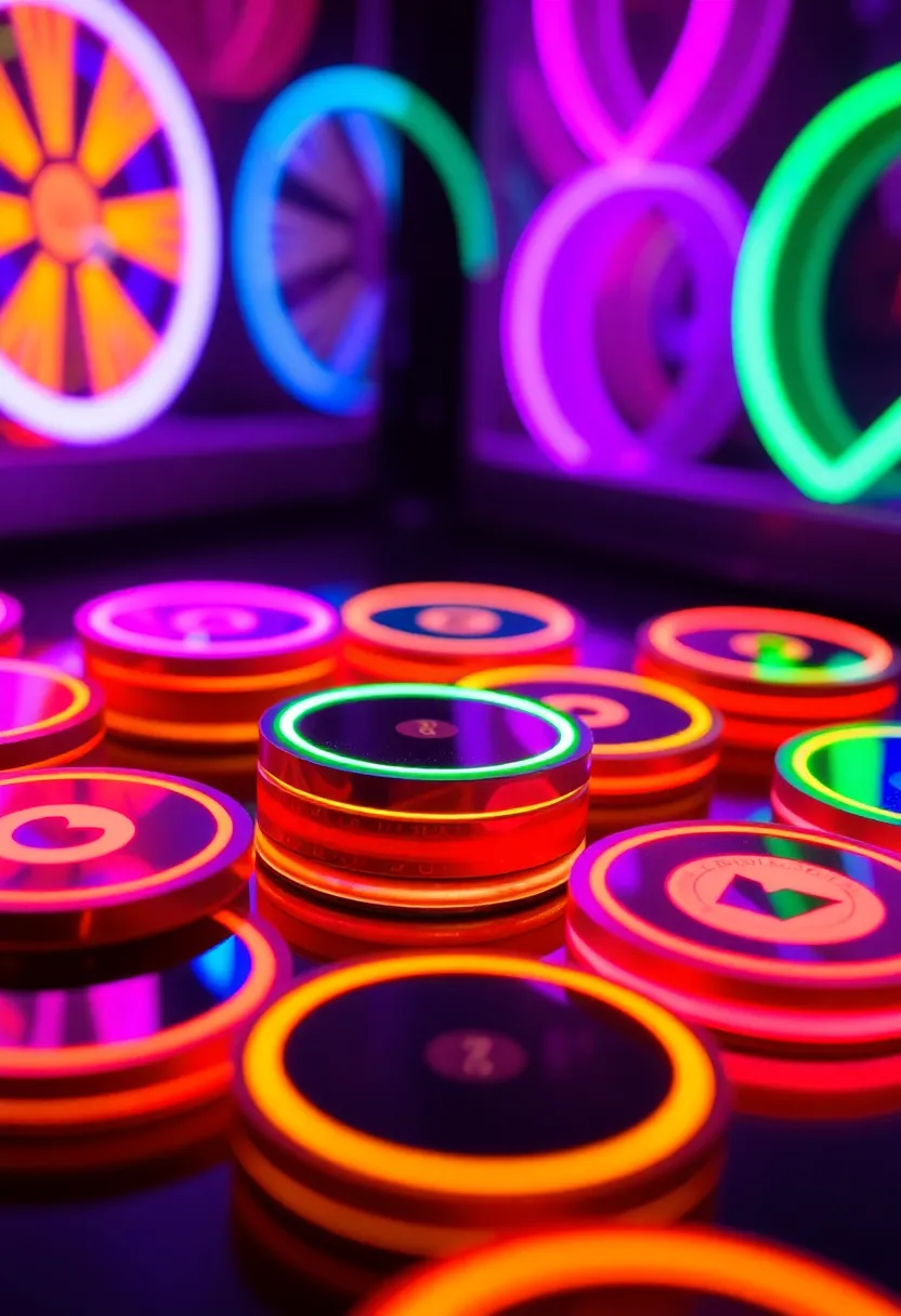 27 Coaster Painting Ideas That Are Fun Easy and Functional - 24. Neon Glow Coasters