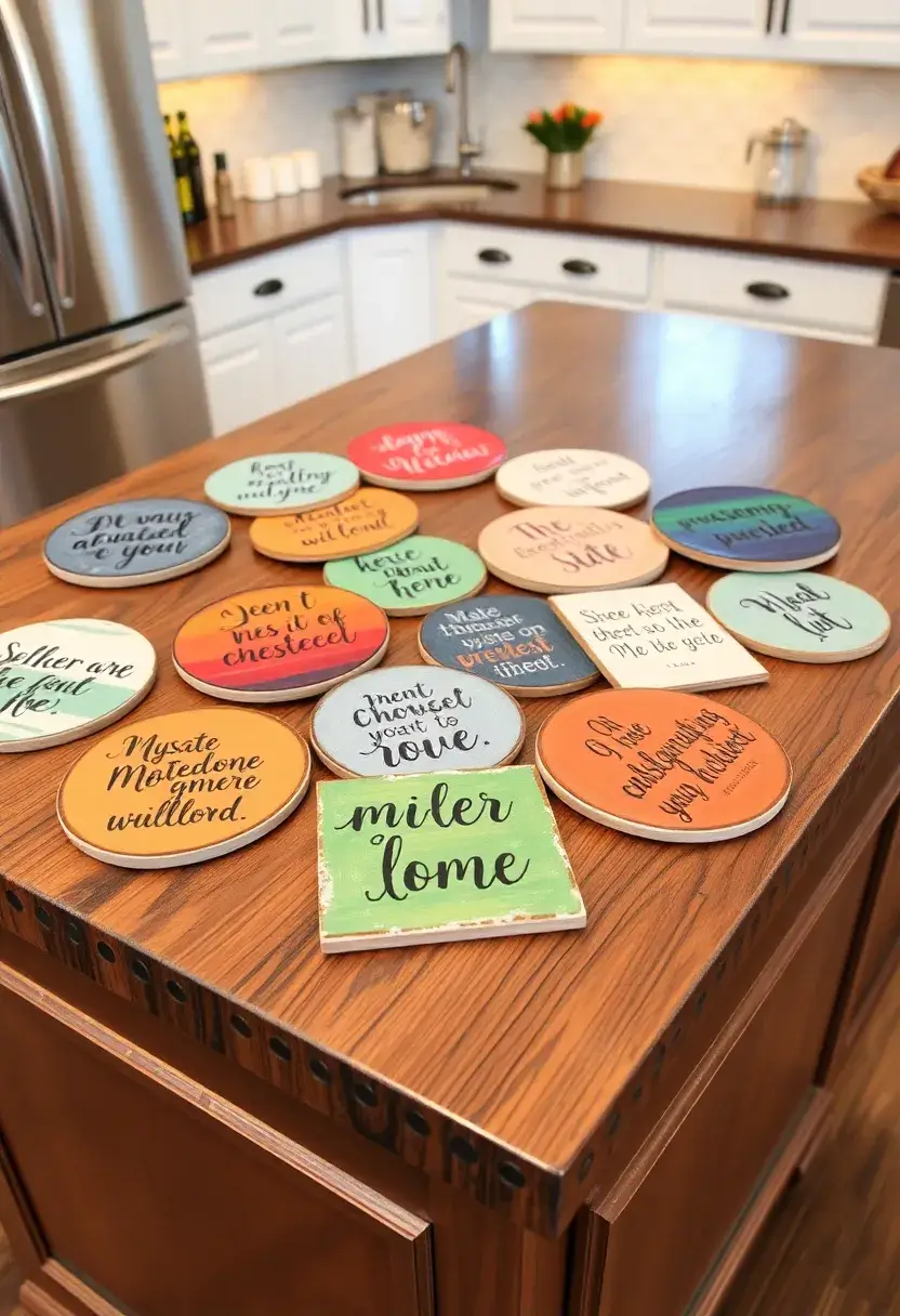 27 Coaster Painting Ideas That Are Fun Easy and Functional - 6. Inspirational Quotes