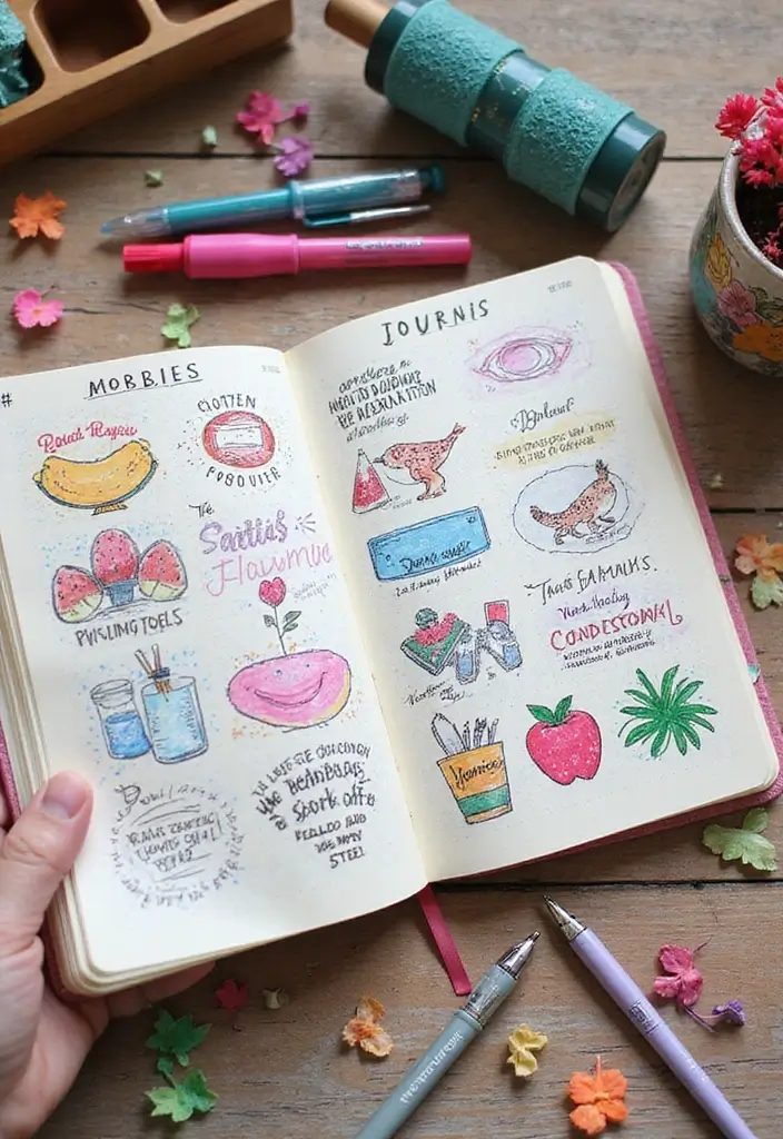 27 Couples Journal Ideas That Make Memories Together Fun and Meaningful - 11. Hobbies & Interests Section