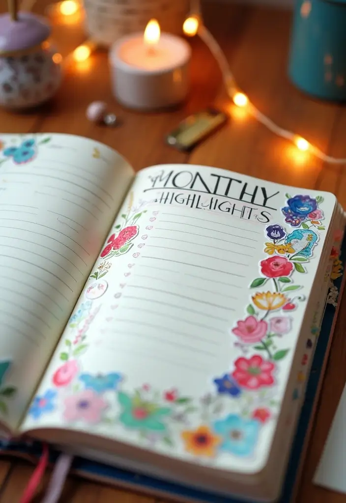 27 Couples Journal Ideas That Make Memories Together Fun and Meaningful - 16. Monthly Highlight Reel