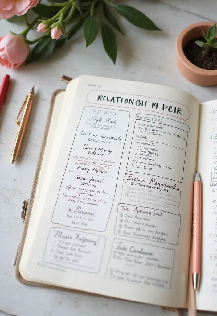 27 Couples Journal Ideas That Make Memories Together Fun and Meaningful - 19. Relationship Growth Tracker