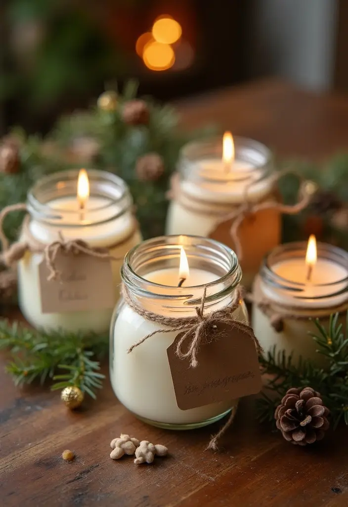 27 Craft Ideas For Christmas Gifts That Are Thoughtful and Handmade - 10. Scented Soy Candles