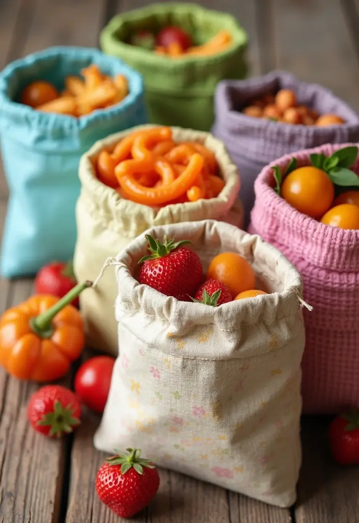 27 Craft Ideas For Christmas Gifts That Are Thoughtful and Handmade - 23. Reusable Snack Bags