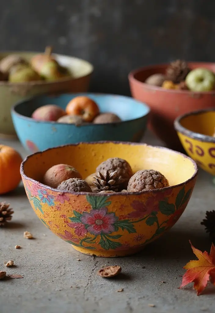 27 Craft Ideas For Christmas Gifts That Are Thoughtful and Handmade - 9. Recycled Paper Mache Bowls