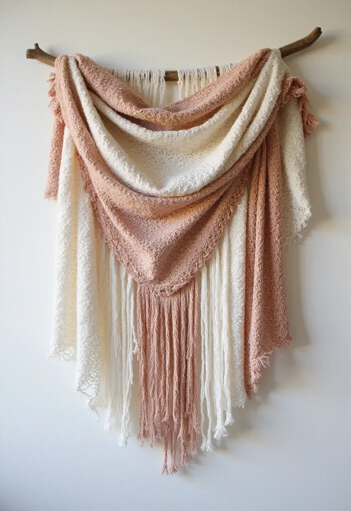 27 Craft Ideas That Are Easy, Fun, And Perfect For Everyone - 8. DIY Fabric Wall Hanging