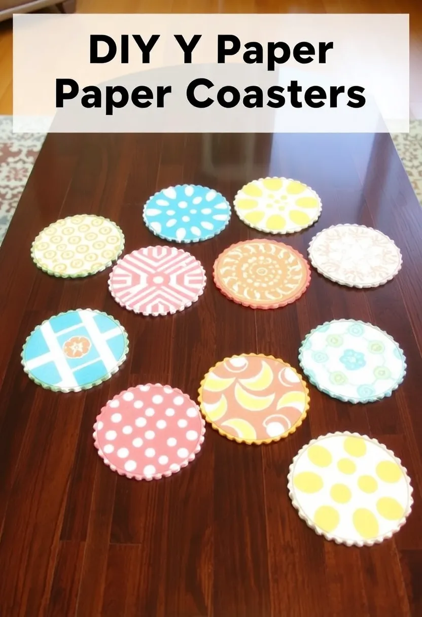 27 Craft Ideas With Paper That Turn Simple Sheets Into Art - 14. DIY Paper Coasters
