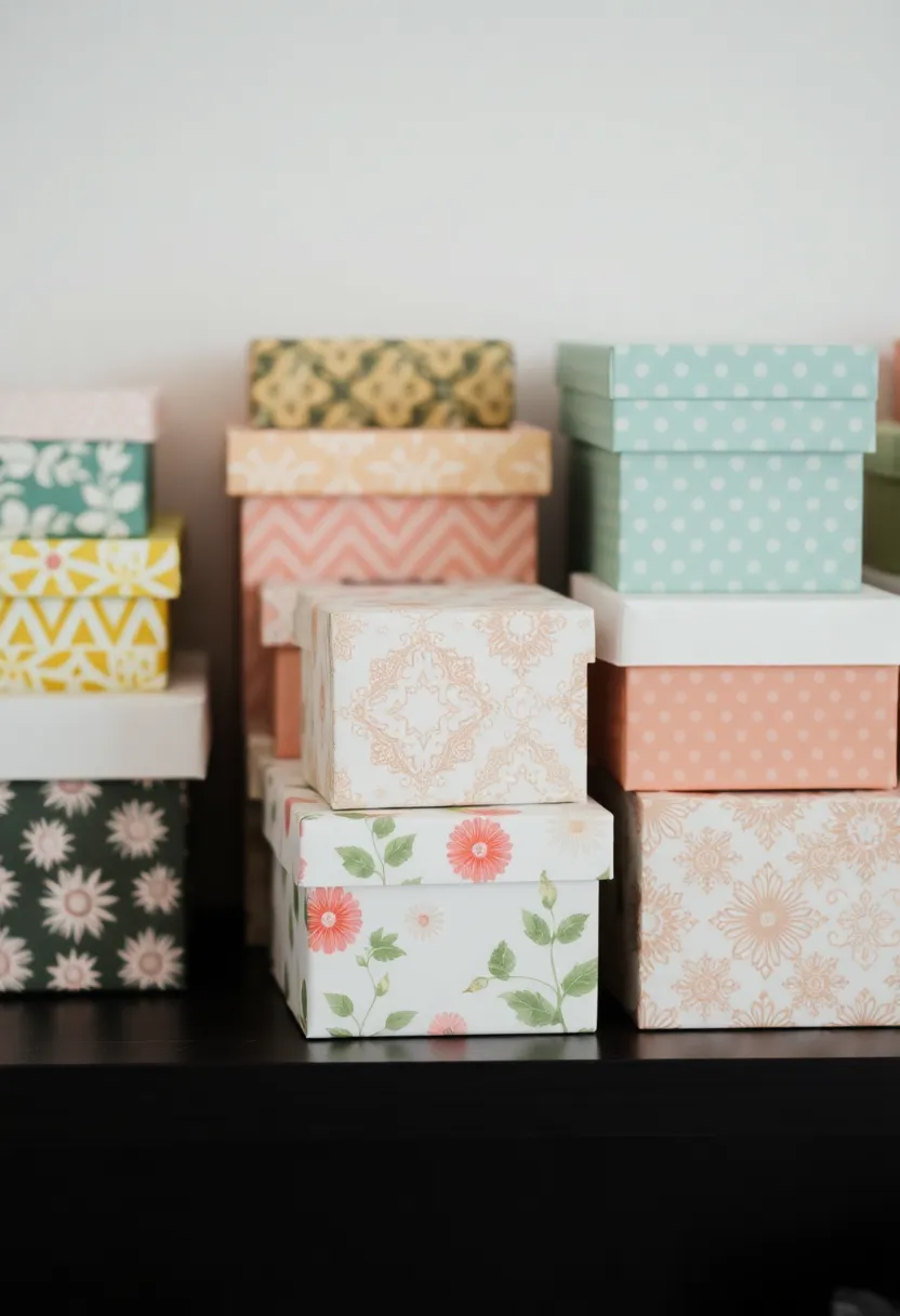27 Craft Ideas With Paper That Turn Simple Sheets Into Art - 18. Decorative Paper Boxes
