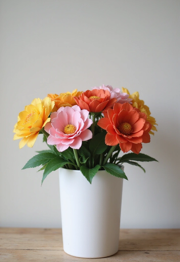27 Craft Ideas With Paper That Turn Simple Sheets Into Art - 2. Paper Flowers for Home Decor