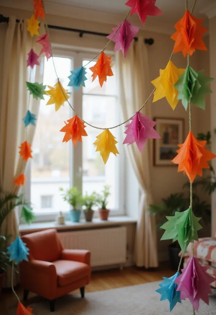 27 Craft Ideas With Paper That Turn Simple Sheets Into Art - 3. Decorative Paper Garlands