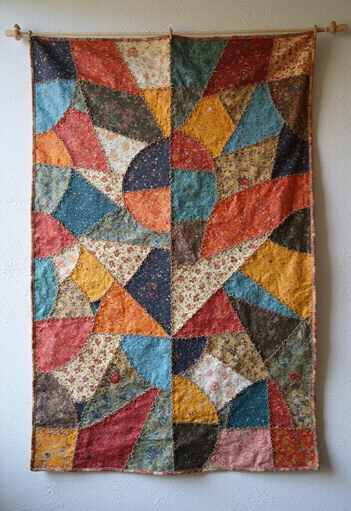 27 Craft Ideas With Paper That Turn Simple Sheets Into Art - 8. Paper Quilt Wall Hanging