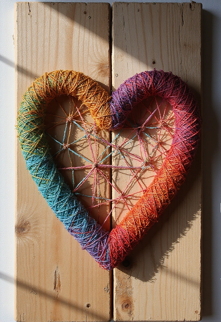 27 Cute Craft Ideas For Your Room That Inspire Cozy Vibes 10. Whimsical String Art