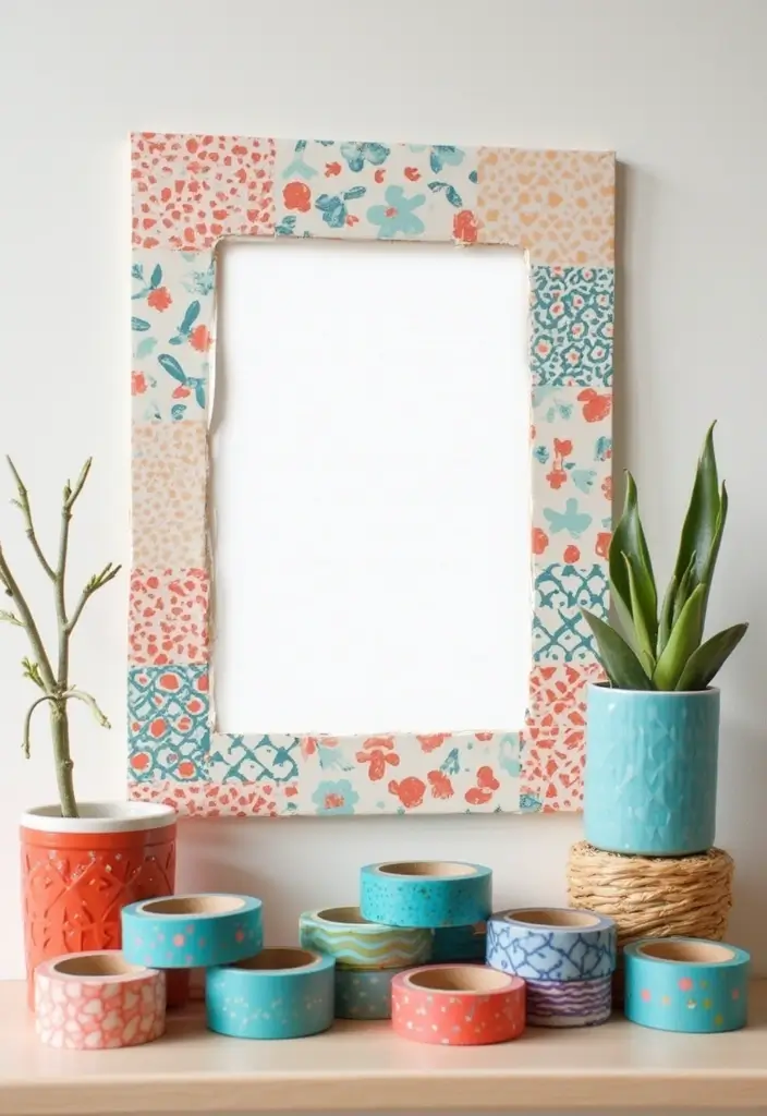 27 Cute Craft Ideas For Your Room That Inspire Cozy Vibes 14. Washi Tape Decor