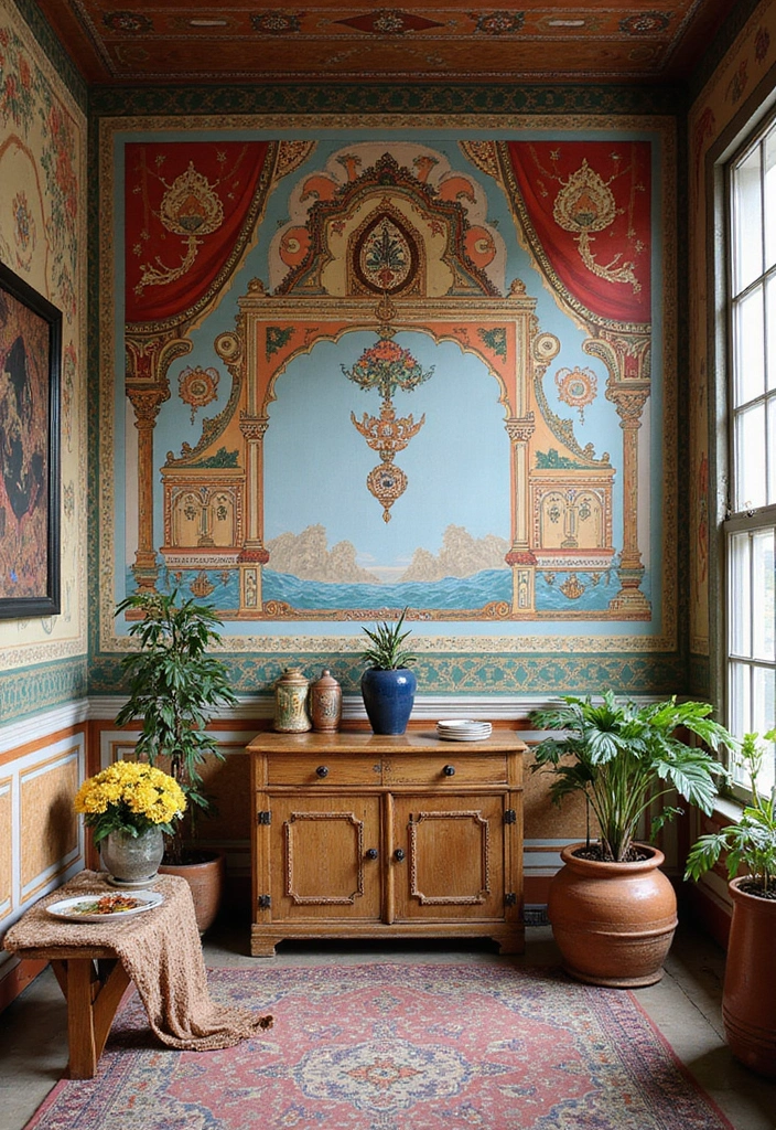 27 Cute Craft Ideas For Your Room That Inspire Cozy Vibes 17. Hand Painted Wall Murals