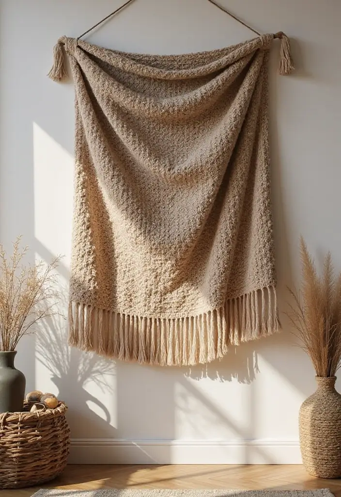 27 Cute Craft Ideas For Your Room That Inspire Cozy Vibes 18. Cozy Knit Wall Hangings