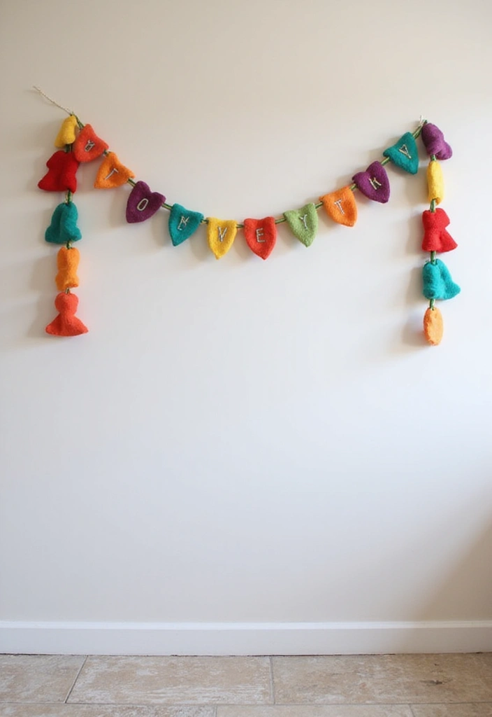 27 Cute Craft Ideas For Your Room That Inspire Cozy Vibes 26. Felt Garland
