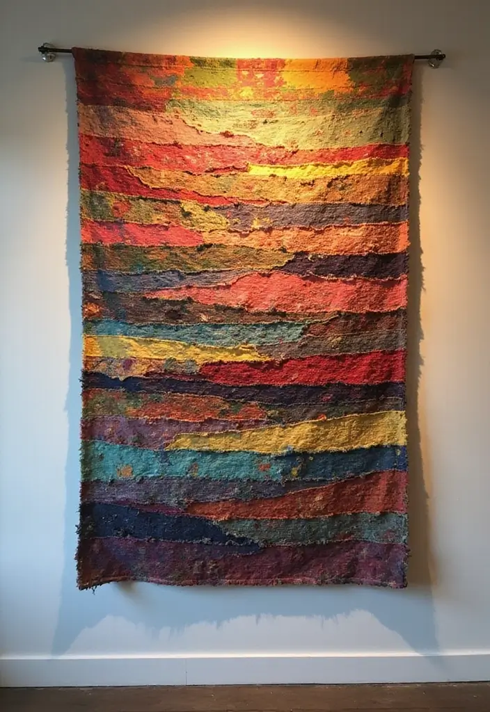 27 Cute Craft Ideas For Your Room That Inspire Cozy Vibes 7. Fabric Wall Art