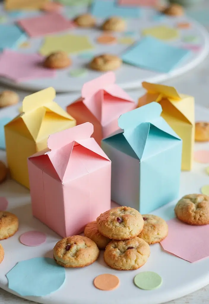 27 DIY Cookie Box Ideas That Make Treats Extra Special - 10. Mini Milk Carton Boxes