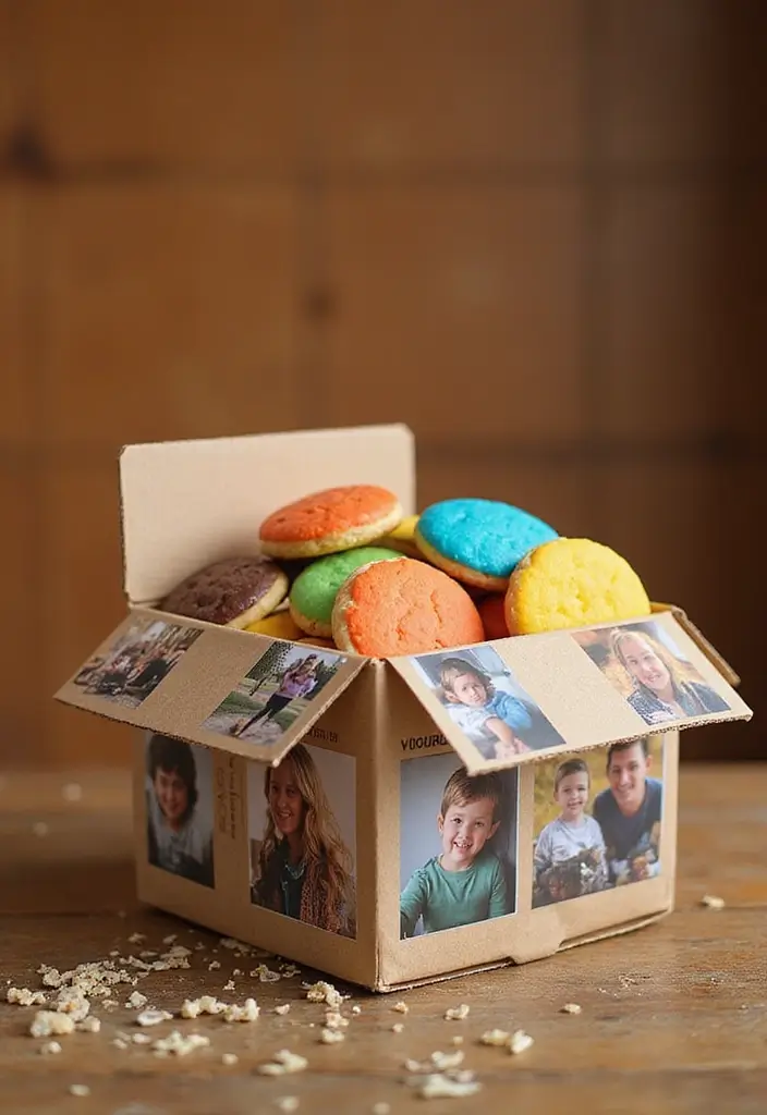 27 DIY Cookie Box Ideas That Make Treats Extra Special - 2. Personalized Photo Box