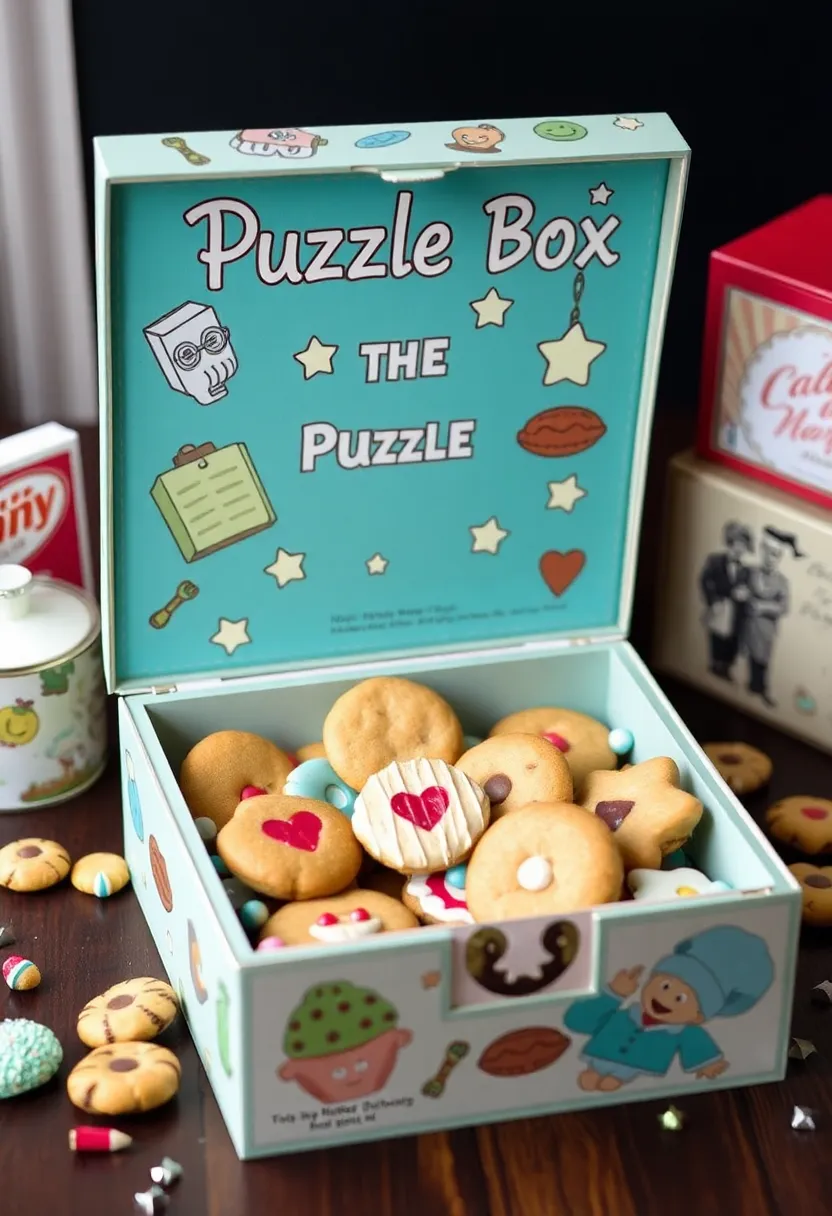 27 DIY Cookie Box Ideas That Make Treats Extra Special - 24. Interactive Puzzle Box