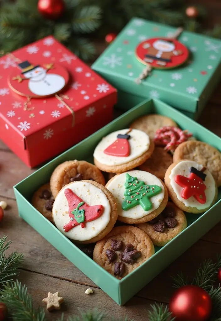 27 DIY Cookie Box Ideas That Make Treats Extra Special - 3. Festive Themed Boxes