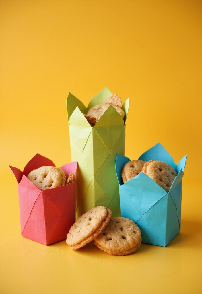 27 DIY Cookie Box Ideas That Make Treats Extra Special - 9. Origami Cookie Boxes